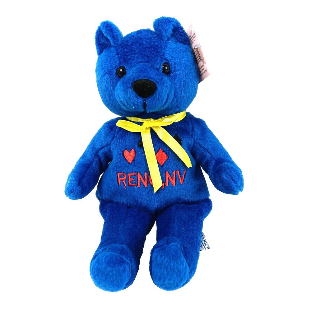 Top Hat Collectibles 1999 Las Vegas Purple Bear Beanie Plush